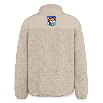 squirrel - Relaxed Fit Unisex Sherpa Jacket by Stanley/Stella - beige - Back