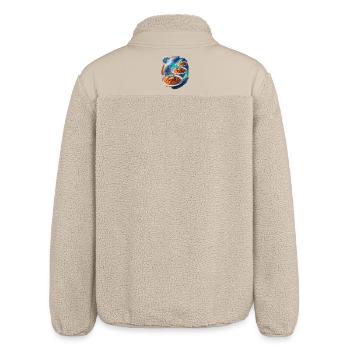 Cosmic Pasta Galaxy - Relaxed Fit Unisex Sherpa Jacket by Stanley/Stella - beige - Back