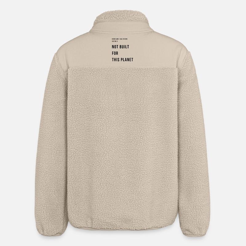NOT BUILT FOR THIS PLANET - Relaxed Fit Unisex Sherpa Jacket by Stanley/Stella - beige