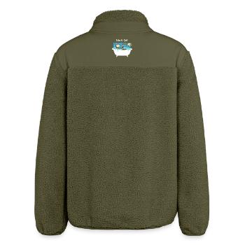 Take It Chill Katzbad - Relaxed Fit Unisex Sherpajacke von Stanley/Stella - Khaki - Hinten
