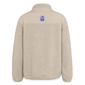 Neon Swirler Mug Splash - Relaxed Fit Unisex Sherpa Jacket by Stanley/Stella - beige - Back