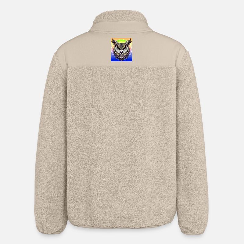 Eule - Relaxed Fit Unisex Sherpajacke von Stanley/Stella - Beige
