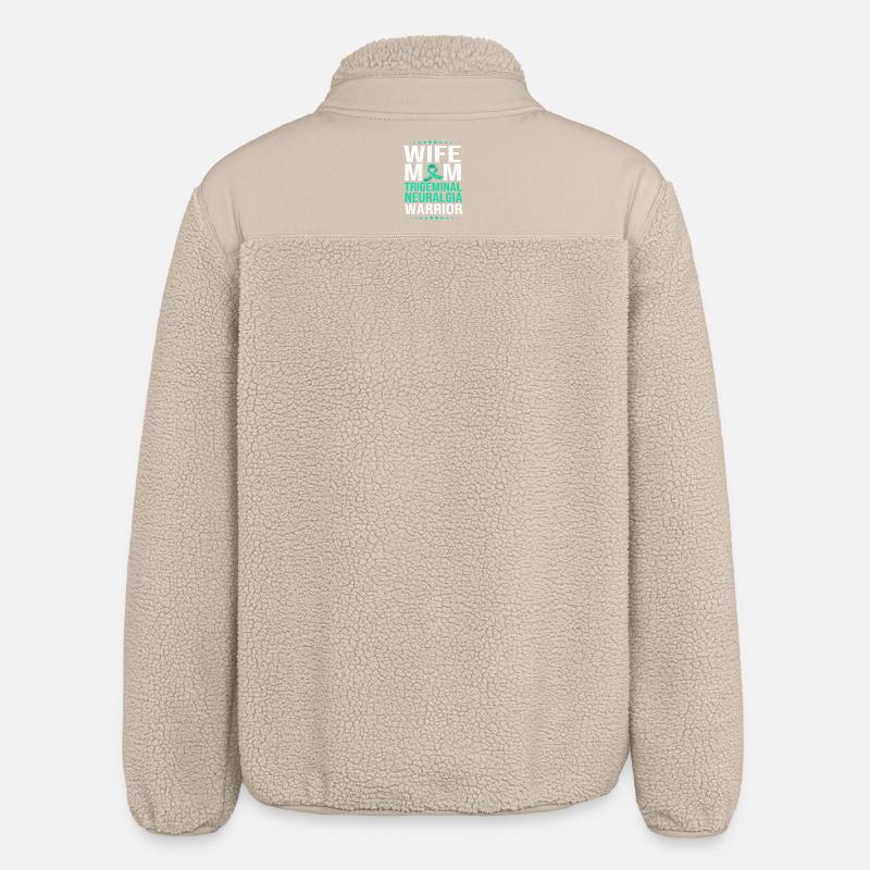 Trigeminal neuralgia - Relaxed Fit Unisex Sherpa Jacket by Stanley/Stella - beige