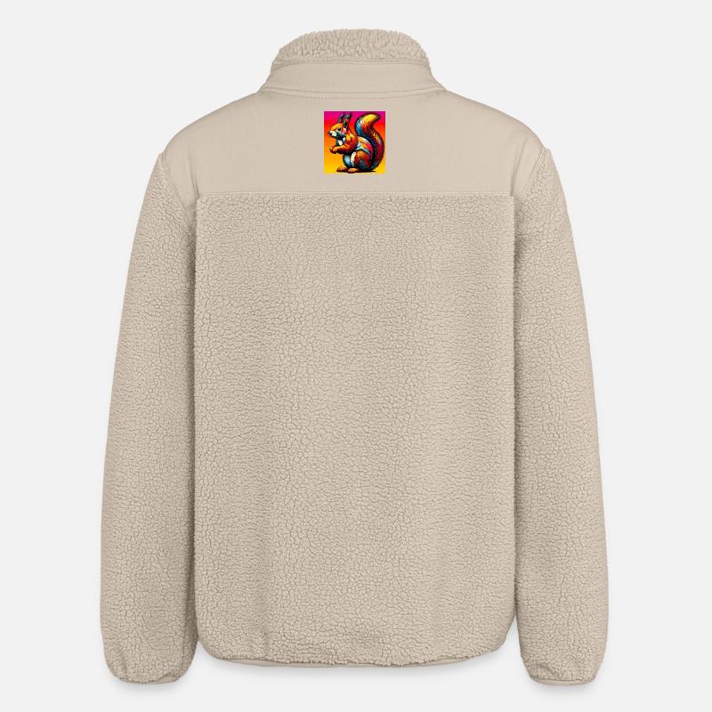 écureuil - Veste sherpa unisexe coupe décontractée Stanley/Stella - beige