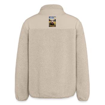 Opossum Sternennacht - Relaxed Fit Unisex Sherpajacke von Stanley/Stella - Beige - Hinten
