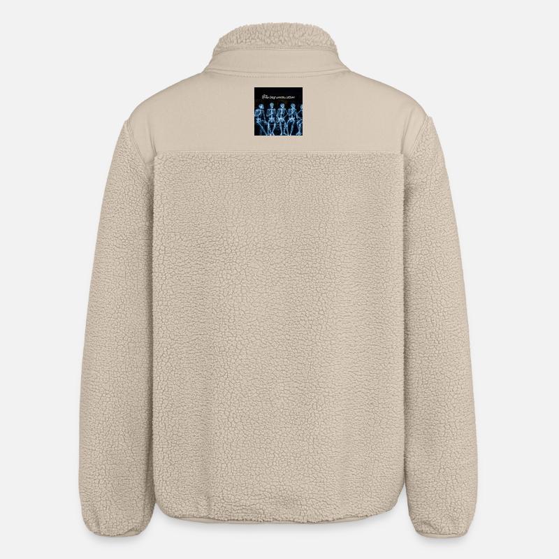 Long Talks : Rangée des Squelettes - Veste sherpa unisexe coupe décontractée Stanley/Stella - beige