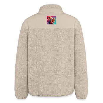 Eichhörnchen - Relaxed Fit Unisex Sherpajacke von Stanley/Stella - Beige - Hinten