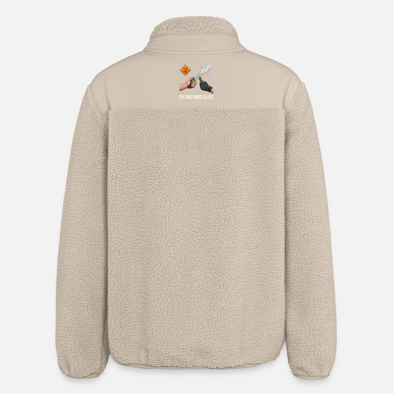 Pyro Bruder - Relaxed Fit Unisex Sherpajacke von Stanley/Stella - Beige