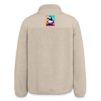 puffin - Relaxed Fit Unisex Sherpa Jacket by Stanley/Stella - beige - Back