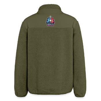 Mondmeditation, Mondachtsamkeit, Spirituell - Relaxed Fit Unisex Sherpajacke von Stanley/Stella - Khaki - Hinten