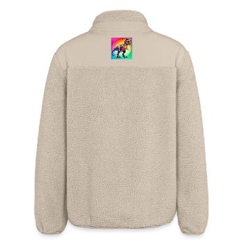 dinosaure - Veste sherpa unisexe coupe décontractée Stanley/Stella - beige - Dos