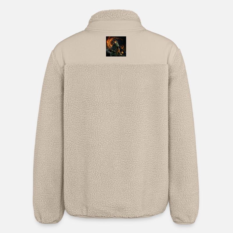 Anubis Guerrier du Feu - Veste sherpa unisexe coupe décontractée Stanley/Stella - beige