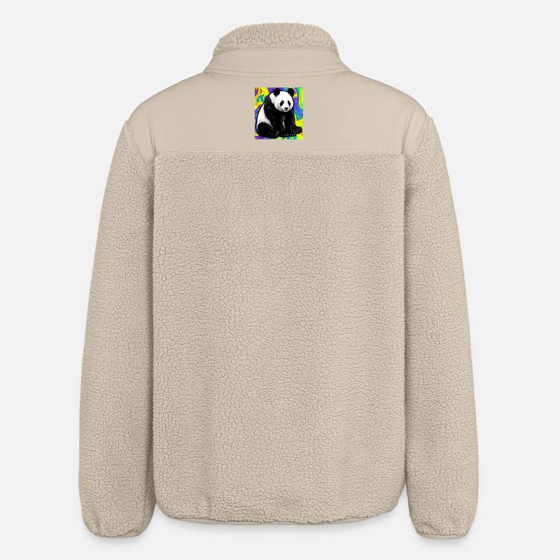 panda - Veste sherpa unisexe coupe décontractée Stanley/Stella - beige