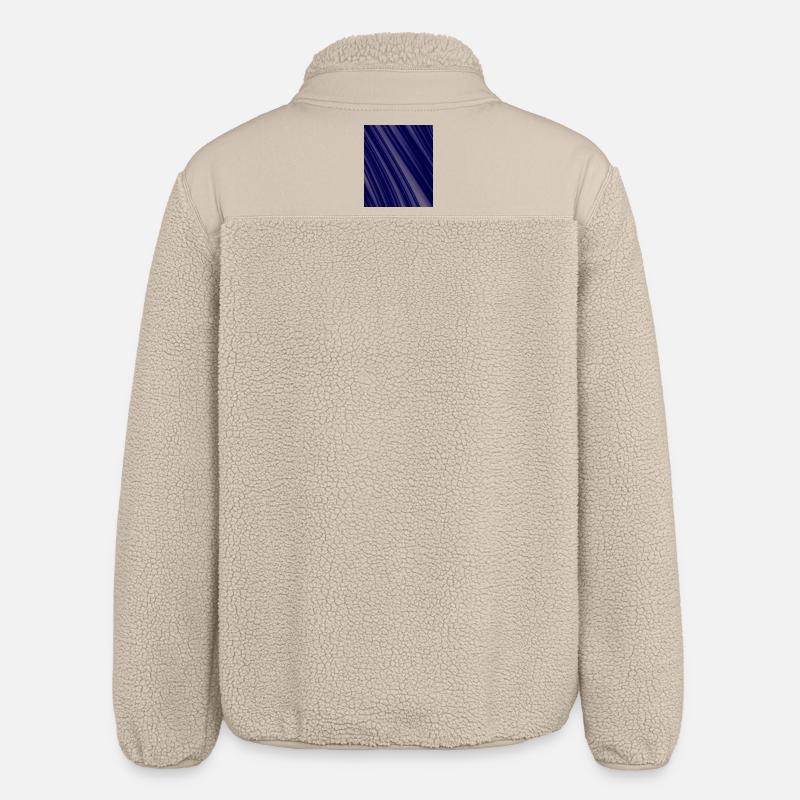 Structures diagonales de la Marine - Veste sherpa unisexe coupe décontractée Stanley/Stella - beige