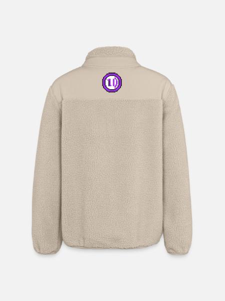Arcade Coin 10 Years Anniversary - Relaxed Fit Unisex Sherpa Jacket by Stanley/Stella - beige