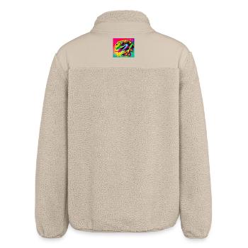Gecko - Relaxed Fit Unisex Sherpajacke von Stanley/Stella - Beige - Hinten