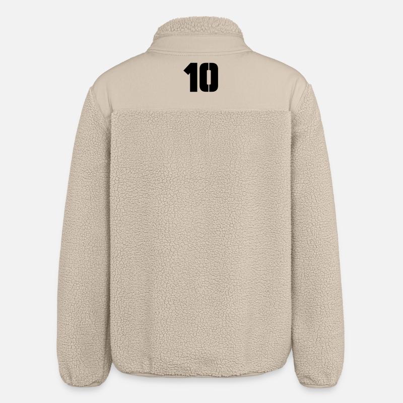 10 - Relaxed Fit Unisex Sherpa Jacket by Stanley/Stella - beige