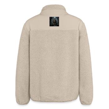 Uhu im Mystischen Wald - Relaxed Fit Unisex Sherpajacke von Stanley/Stella - Beige - Hinten
