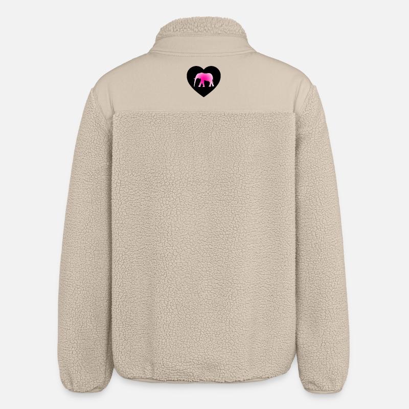 Elephant - Relaxed Fit Unisex Sherpa Jacket by Stanley/Stella - beige
