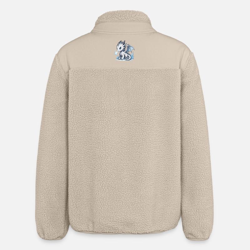 Kristall-Eisdrache - Relaxed Fit Unisex Sherpa Jacket by Stanley/Stella - beige