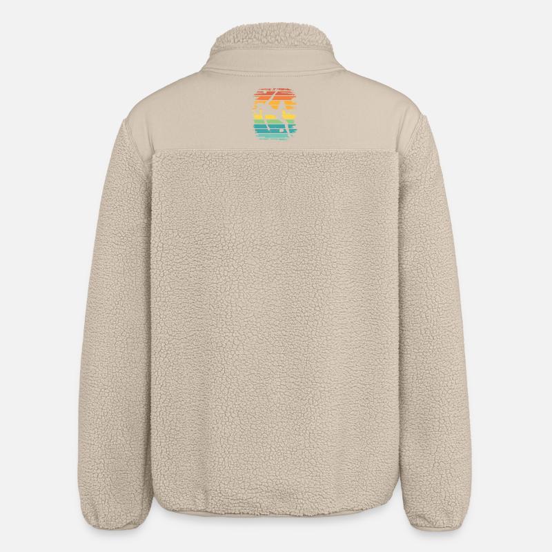 Boulderer Boulder Bouldering - Relaxed Fit Unisex Sherpa Jacket by Stanley/Stella - beige