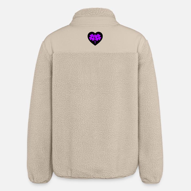 Fleur - Veste sherpa unisexe coupe décontractée Stanley/Stella - beige