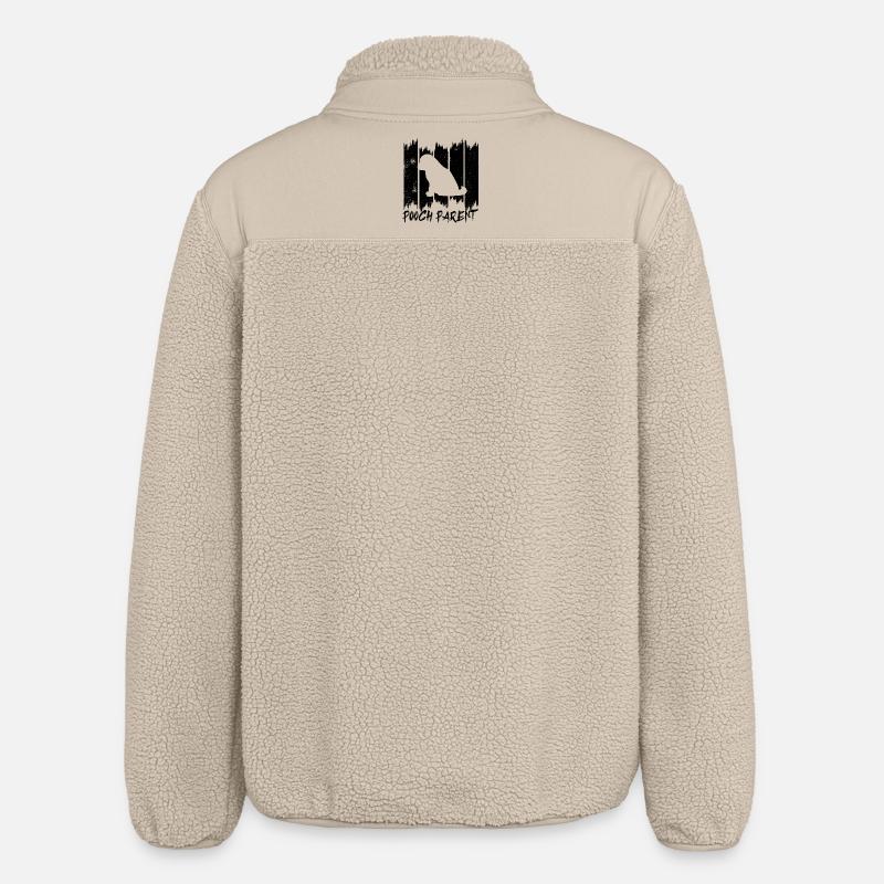 Pooch Parent - Relaxed Fit Unisex Sherpa Jacket by Stanley/Stella - beige