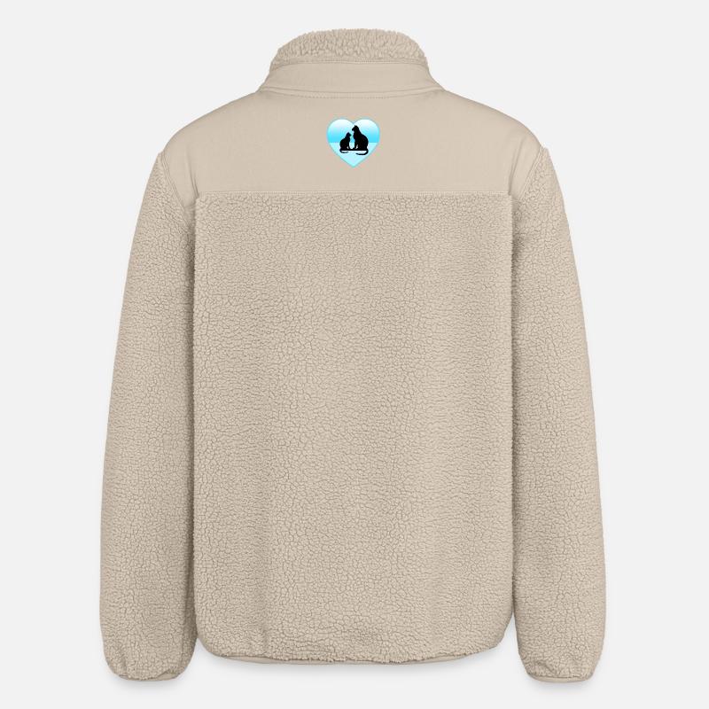 feline - Relaxed Fit Unisex Sherpa Jacket by Stanley/Stella - beige