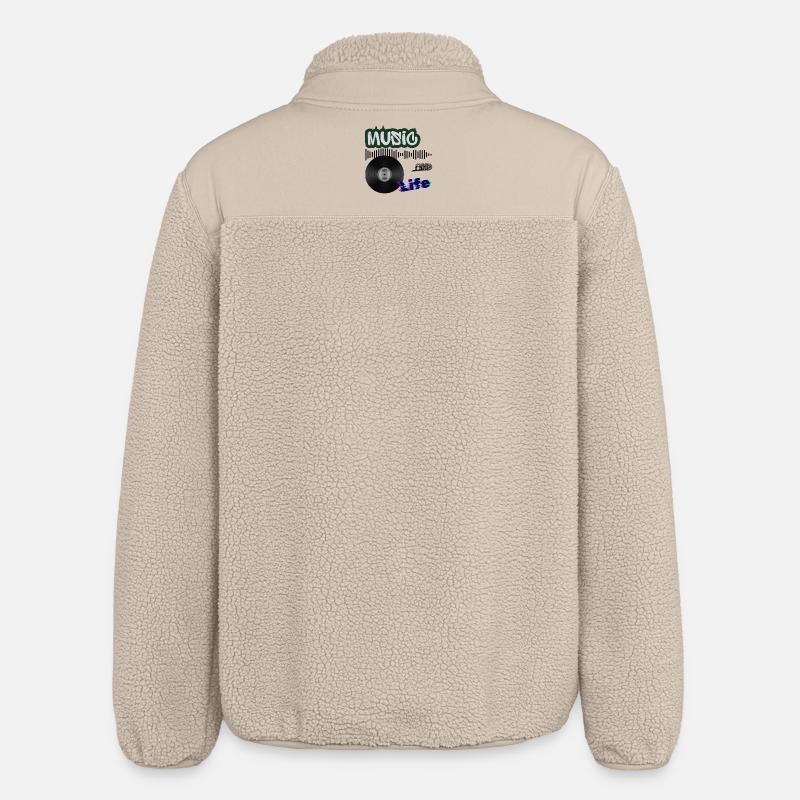 Vinyl - Relaxed Fit Unisex Sherpajacke von Stanley/Stella - Beige