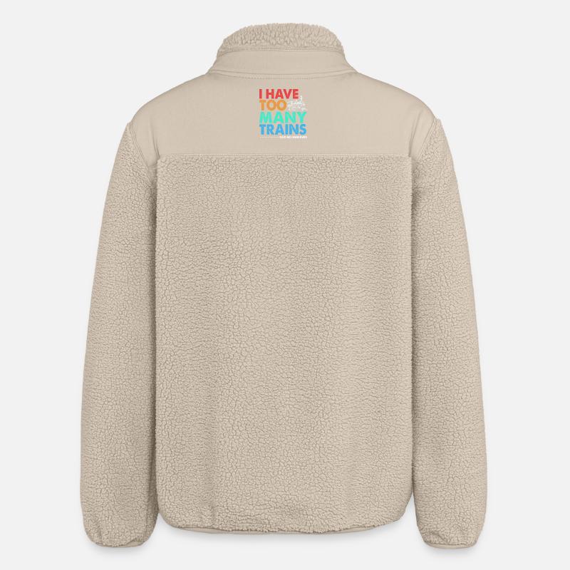Modelleisenbahn Modellbau Modellbauer - Relaxed Fit Unisex Sherpajacke von Stanley/Stella - Beige