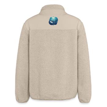 Ozeanischer Wal im Sonnenlicht - Relaxed Fit Unisex Sherpajacke von Stanley/Stella - Beige - Hinten