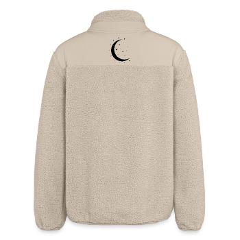 Halbmond und Sterne - Relaxed Fit Unisex Sherpajacke von Stanley/Stella - Beige - Hinten