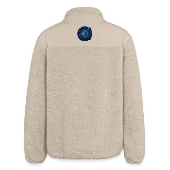 Weltraum Planeten Galaxien Sterne Monde - Relaxed Fit Unisex Sherpajacke von Stanley/Stella - Beige - Hinten