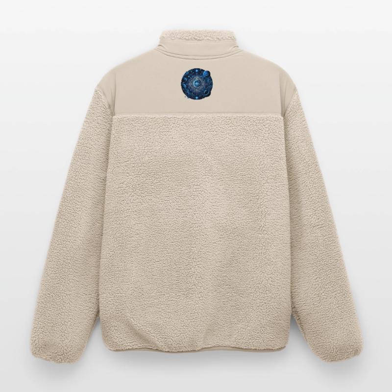 Space Planets Galaxies Stars Moons Relaxed Fit Unisex Sherpa Jacket by Stanley/Stella