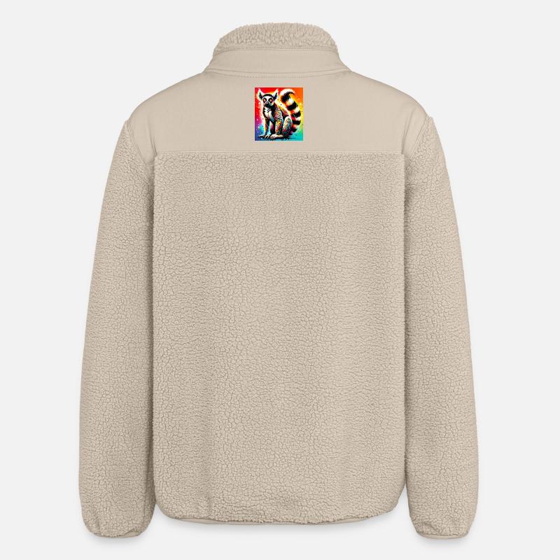 Lemur - Relaxed Fit Unisex Sherpajacke von Stanley/Stella - Beige
