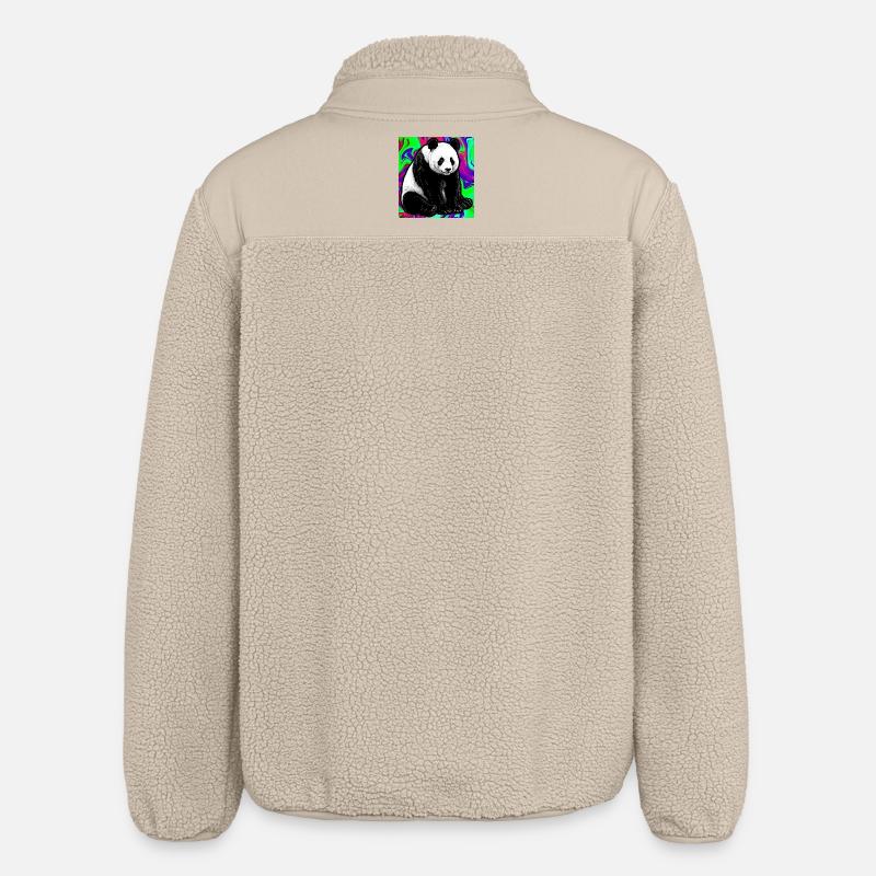 panda - Veste sherpa unisexe coupe décontractée Stanley/Stella - beige