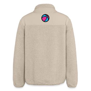 Wasserball Strand Sommer Icon - Relaxed Fit Unisex Sherpajacke von Stanley/Stella - Beige - Hinten