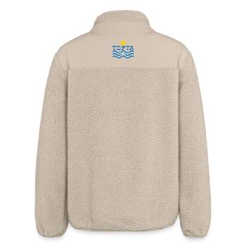 Tofta Strand-Sonne und Wellen - Relaxed Fit Unisex Sherpajacke von Stanley/Stella - Beige - Hinten