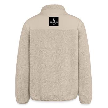A.K.A.R.420 Krone Logo - Relaxed Fit Unisex Sherpa Jacket by Stanley/Stella - beige - Back