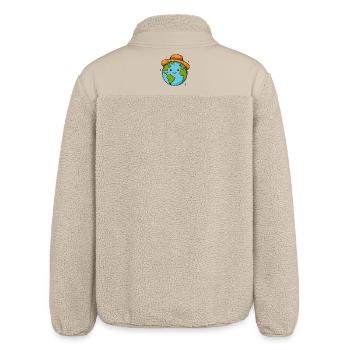 Smiling Land in the Hat - Relaxed Fit Unisex Sherpa Jacket by Stanley/Stella - beige - Back