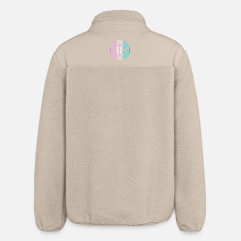18th Birthday Boy - Relaxed Fit Unisex Sherpa Jacket by Stanley/Stella - beige