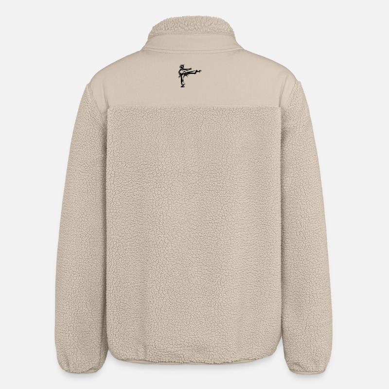 Yop Chagi - Relaxed Fit Unisex Sherpa Jacket by Stanley/Stella - beige