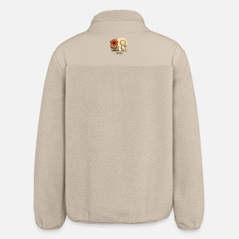 La Petite Pensée | TOI - Veste sherpa unisexe coupe décontractée Stanley/Stella - beige