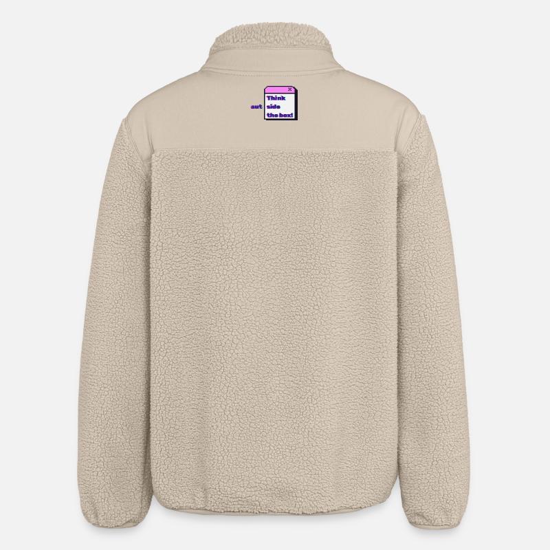 Think autside the box - Glitch - Relaxed Fit Unisex Sherpajacke von Stanley/Stella - Beige