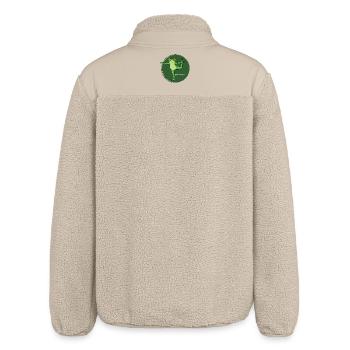 Frosch Namaste Yoga - Relaxed Fit Unisex Sherpajacke von Stanley/Stella - Beige - Hinten