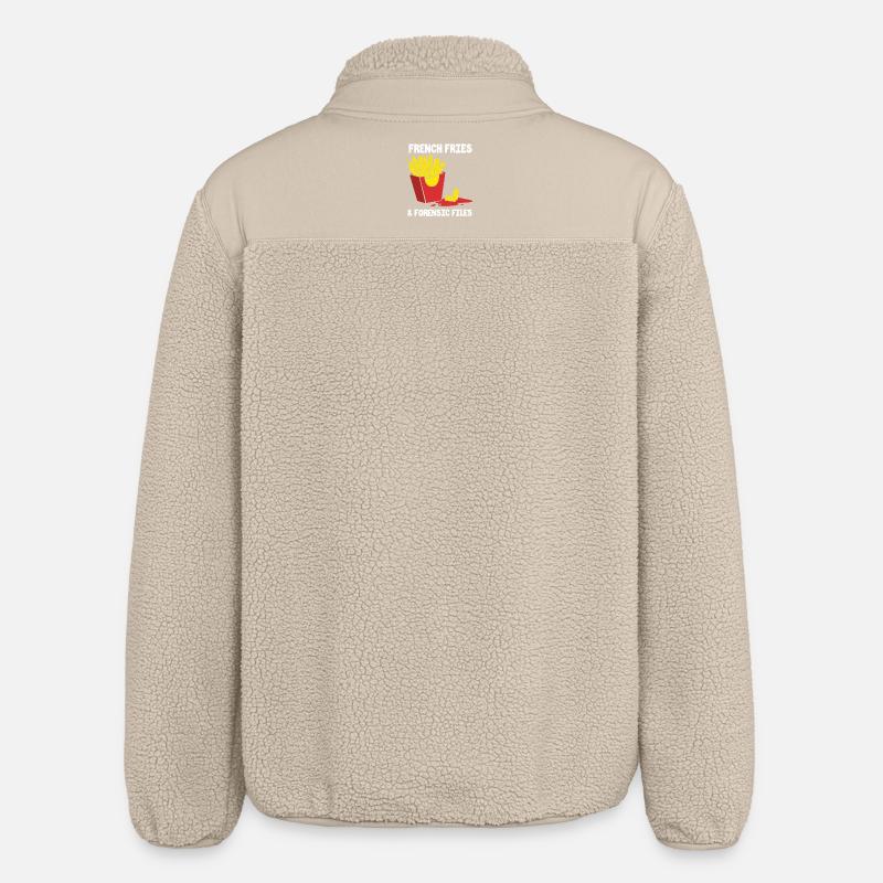 Forensik Forensiker - Relaxed Fit Unisex Sherpajacke von Stanley/Stella - Beige