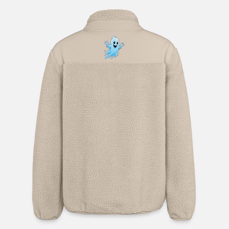 Fröhlicher Geist Cartoon - Relaxed Fit Unisex Sherpajacke von Stanley/Stella - Beige