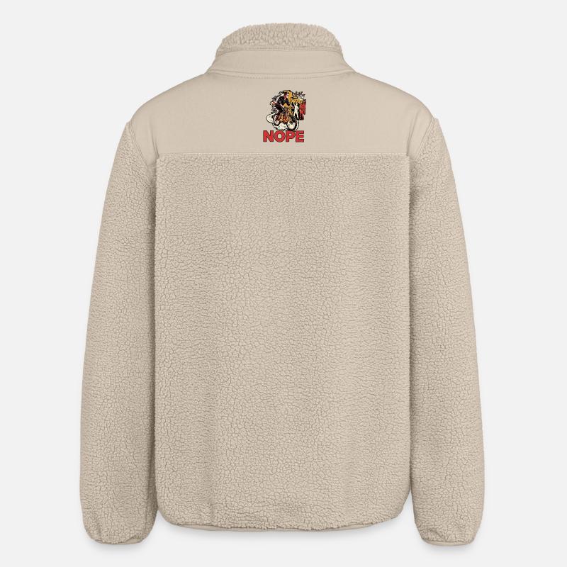 Priorité arts martiaux - Veste sherpa unisexe coupe décontractée Stanley/Stella - beige