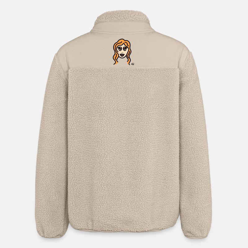 Virgo tall - Relaxed Fit Unisex Sherpa Jacket by Stanley/Stella - beige