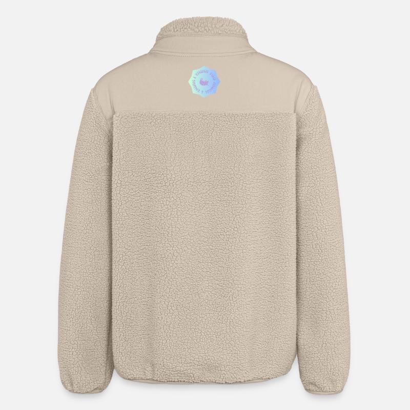 Je pense trop #1 - Veste sherpa unisexe coupe décontractée Stanley/Stella - beige